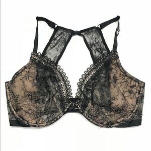 Victoria’s Secret very sexy unlined plunge lace bra black